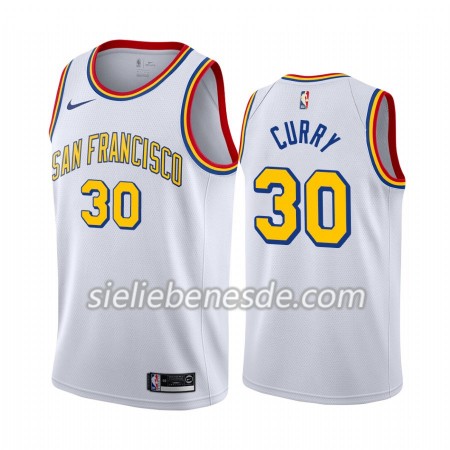 Herren NBA Golden State Warriors Trikot Stephen Curry 30 Nike 2019-2020 Classic Edition Swingman